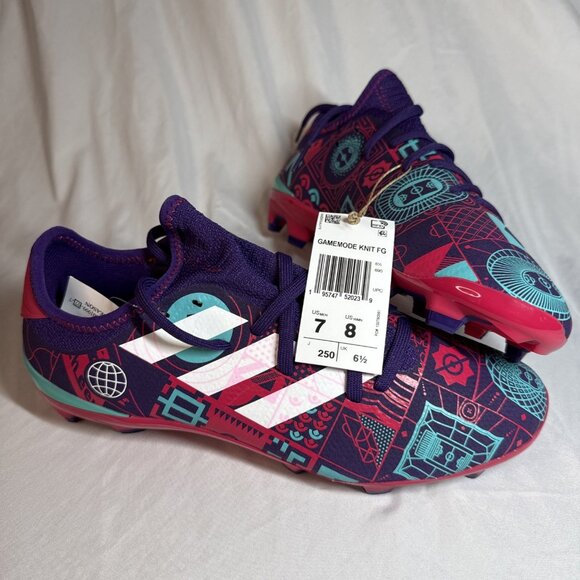 NWT Adidas Gamemode Knit Firm Ground Soccer Cleats Men Size 7 Women Size 8 Shoes main image 5